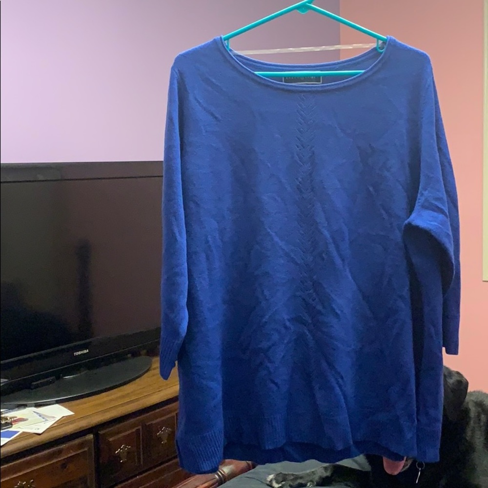 Royal blue Karen Scott sweater